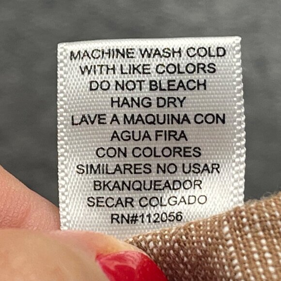 Chico Womens Sleeveless Linen-Blend Wrap Romper S Beige Cambodia - Picture 6 of 11